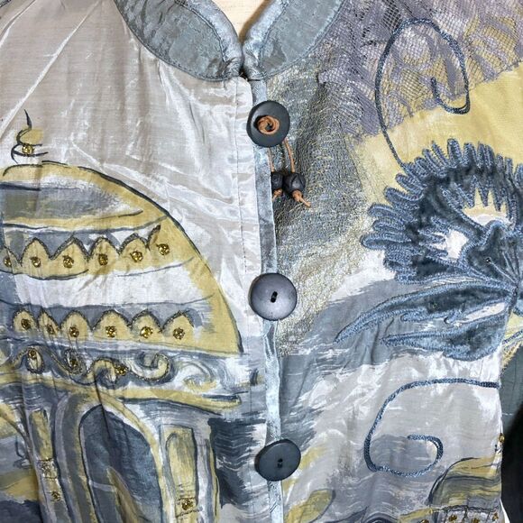 Drapers Damons Gray Scene Jacket Medium - Picture 2 of 8